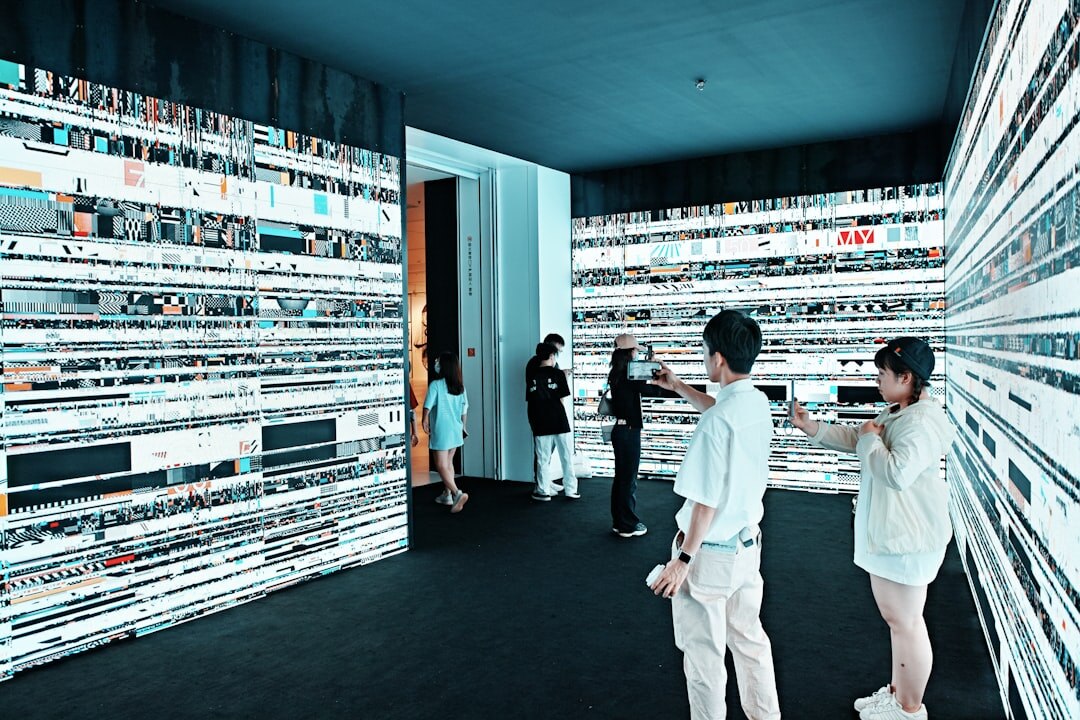 people exploring digital heritage